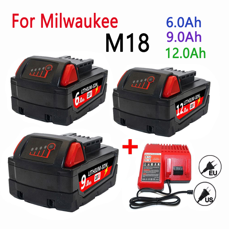 60V 50Ah Electric Scooter Battery - 6,0Ah/9,0Ah/12,0Ah Ersatzakku für Milwaukee M18 18V,