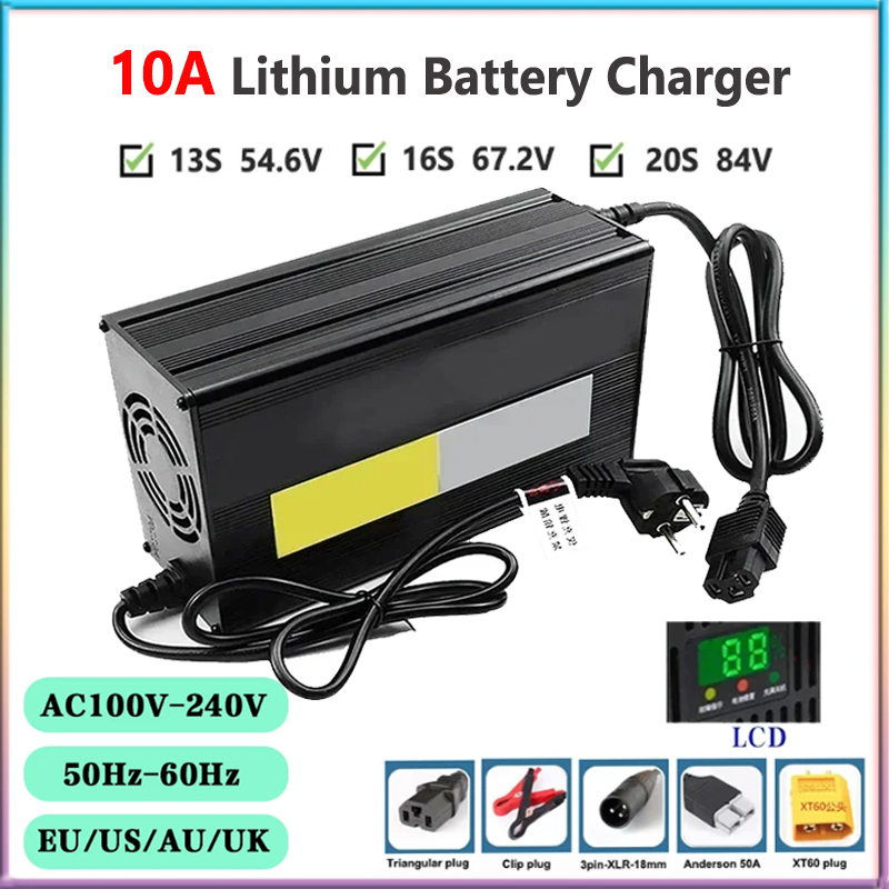 10a 48V 60V 72V Lithium-Ladege – 84V 20A Smart Charger Bewertung und Preis