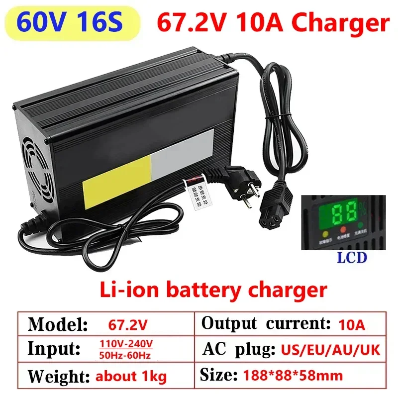 10a 48V 60V 72V Lithium-Ladege – 84V 20A Smart Charger Bewertung und Preis