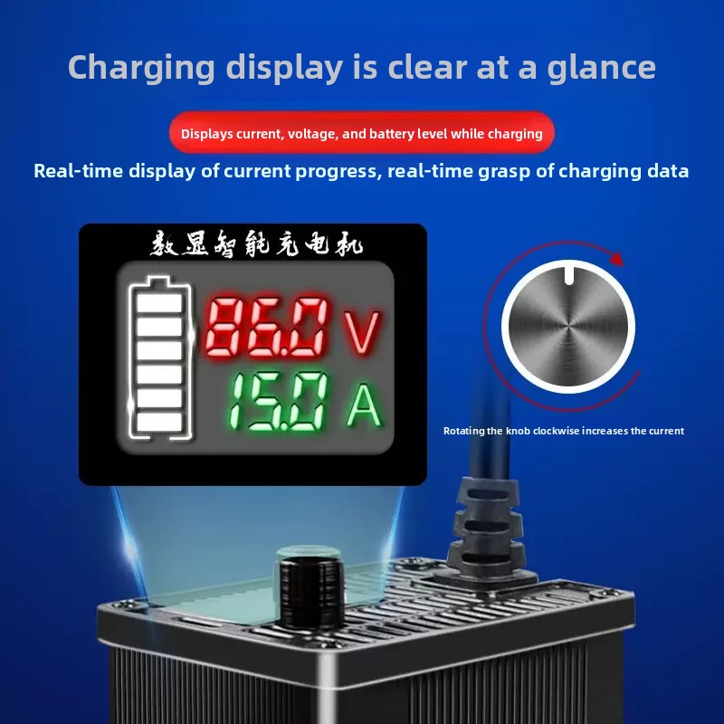 Digitales Display Aluminiumgeh – 72V 15A Fast Charger Bewertung und Preis