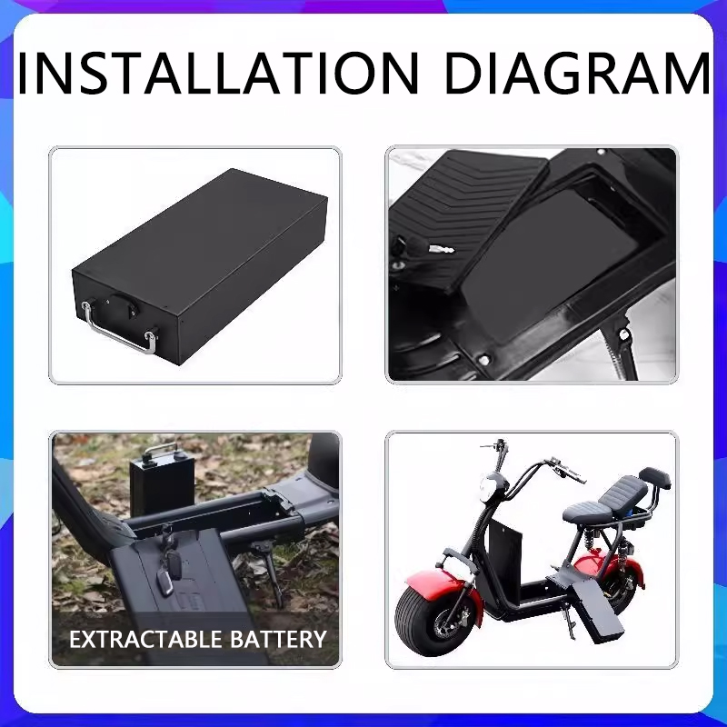 Für Harley-Batterien 60V 20AH  – 60V 50Ah Electric Scooter Battery Bewertung und Preis